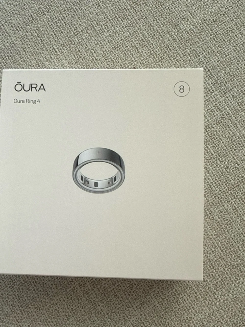Oura Ring 4 Silver Smart Wearable Ring